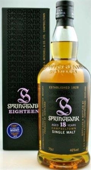 Springbank 18 Ans Campbeltown Scotch Single Malt