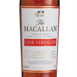 The Macallan 10 Ans Cask Strength Highland Scotch Single Malt