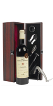 Coffret-Cadeau Comte André De Monpezat : Cinq Accessoires De Service Et Une Bouteille De Cahors 