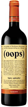 (Oops) Spicy Splendor Carmenere