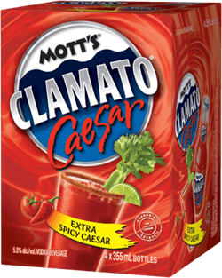 Motts 4P Extra Spicy Clamato Caesar