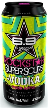 Rockstar Vodka Super Sours Green Apple | V-no.ca