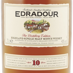 Whisky Single Malt Des Highlands Edradour The Distillery Edition 10 Ans D'âge