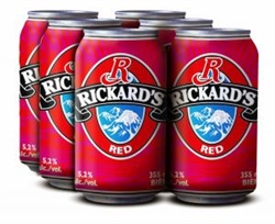 Rickards Red 6 Cans/Canettes