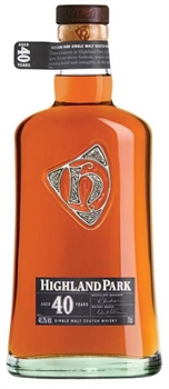 Single Malt Des Orcades 40 Ans D'âge Highland Park