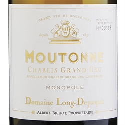Chablis Moutonne Grand Cru Dom . Long Depaquit Albert Bichot 