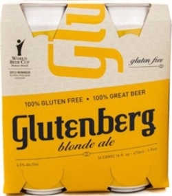 Glutenberg Blonde Ale 4 Cans/Cannettes
