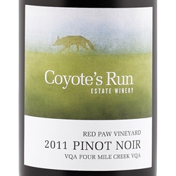 Pinot Noir Red Paw Vineyard Coyote's Run 