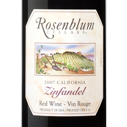 07 Zinfandel Rosenblum California