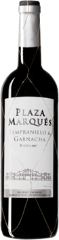 Plaza Marques Tempranillo, Garnacha Valencia Do Reserva