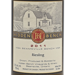 Riesling Estate Hidden Bench 