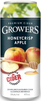 Growers Honey  Crisp Apple Flavoured Cider 473Ml Can/Cannette