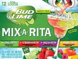 Bud Lime Mix A Rita 12 Cans/Canettes