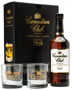 Canadian Club Premium + 2 Verres