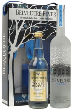 Coffret Vodka Belvedere Premium Et Bouteille De Soda Tonique Fever Tree Indian